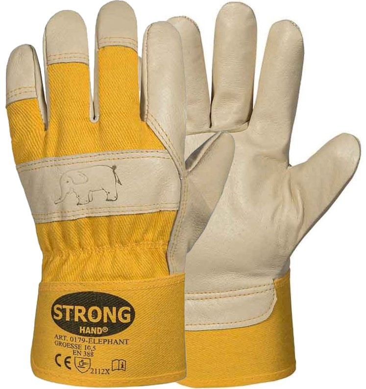 elephant-0179 Stronghand 0179 Elephant pig full leather protective gloves