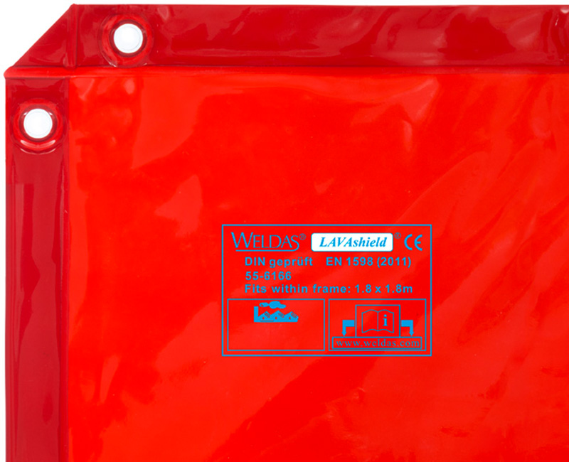 Weldas LAVAshield® 55-6166 Welding curtain 174 x174 cm