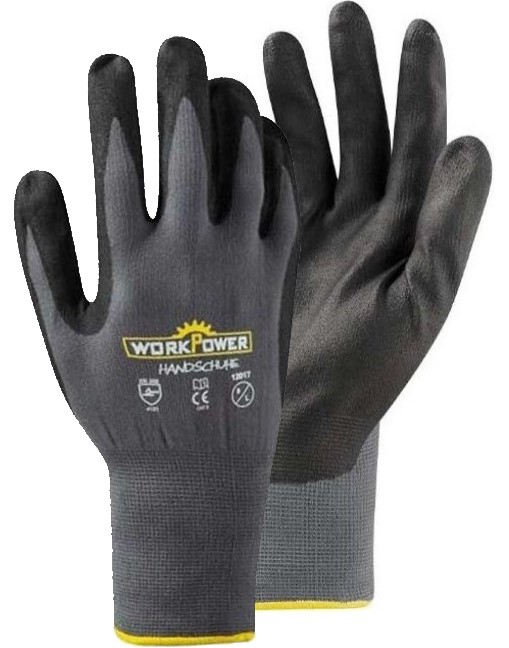 Work Mars Power Nitrile Protective Gloves