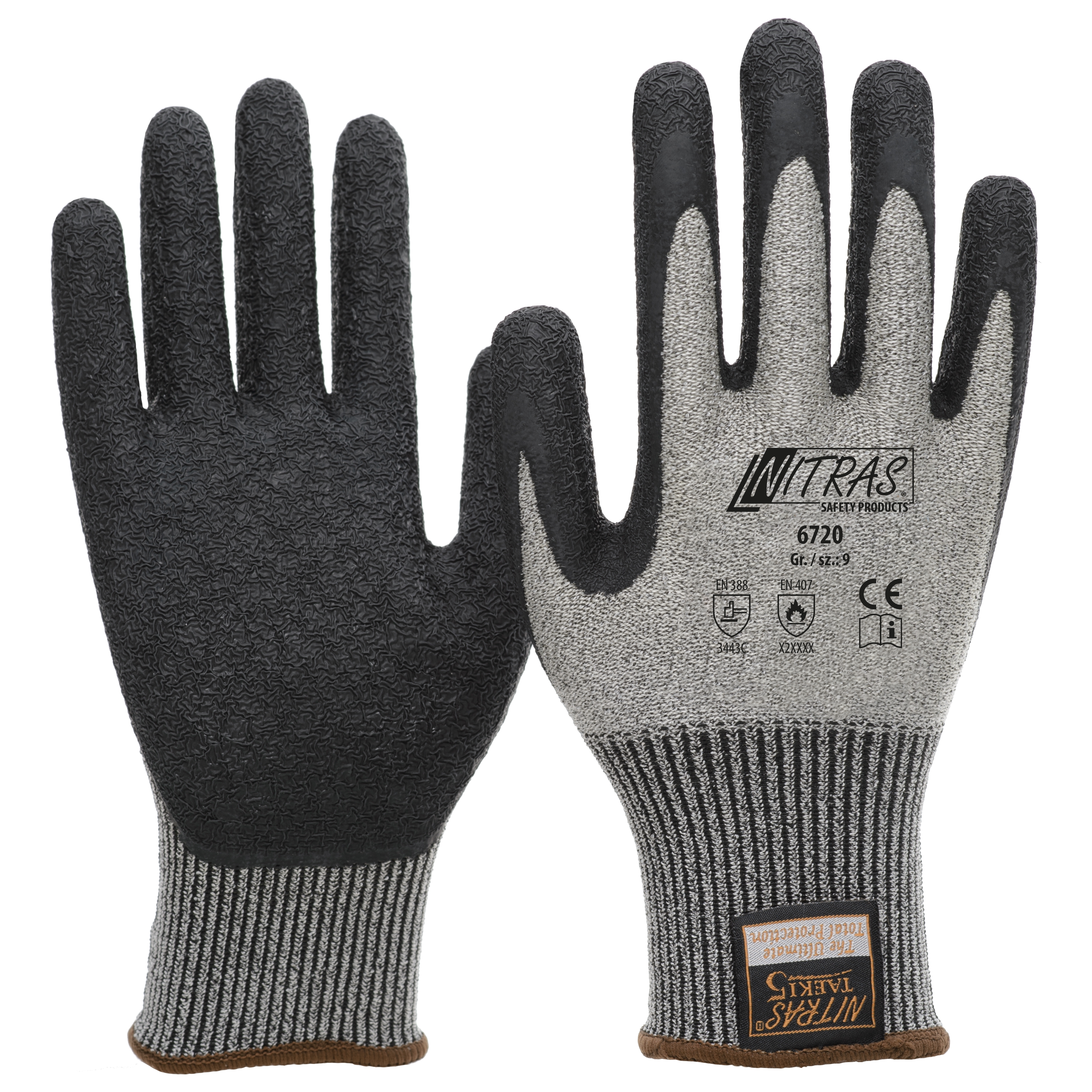 Nitras 6720 Taeki5 Cut-resistant gloves with latex coating