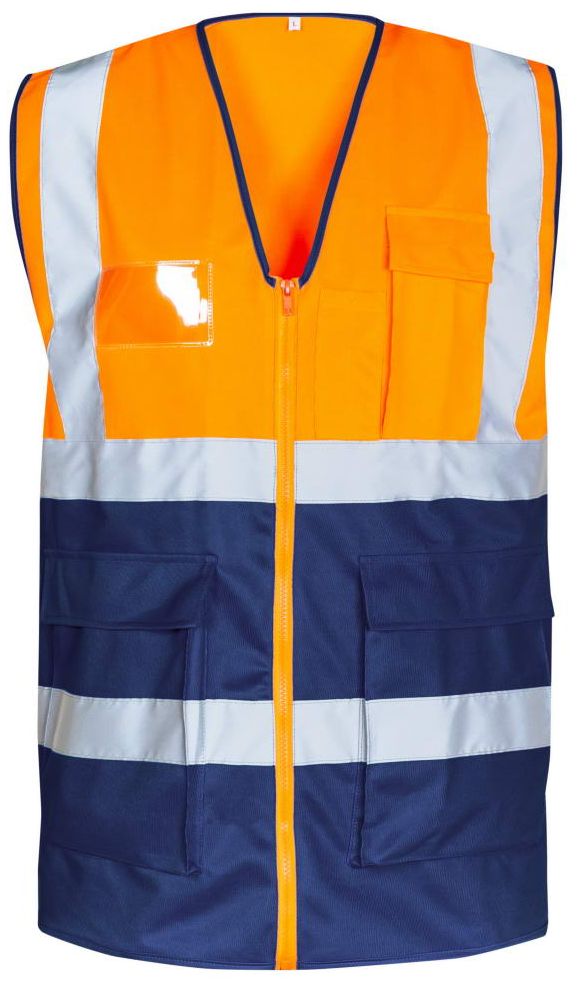Safestyle Kornel 23509 Warnschutzweste leuchtorange-marine