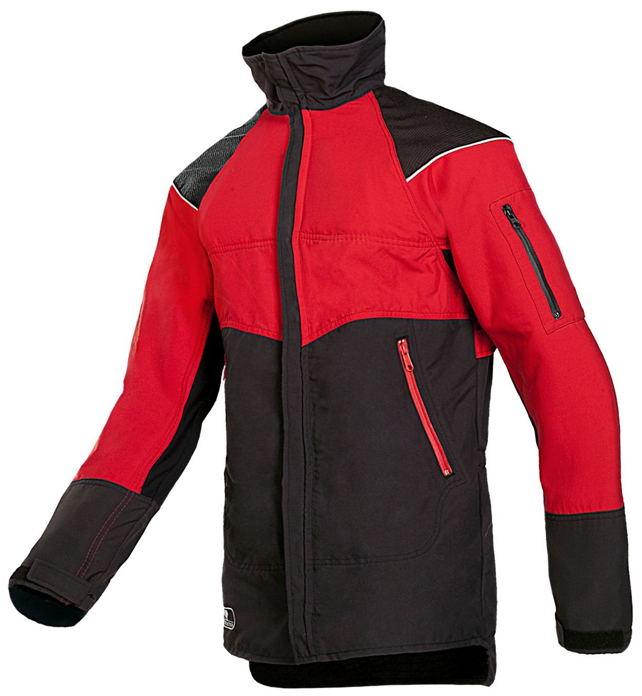 SIP Protection 1SIV Schnittschutzjacke Klasse 1 grau-rot