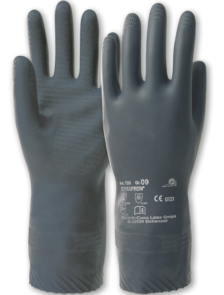 boe-720-1 KCL Camapren 720 Chloroprene Latex Chemical Protective Gloves