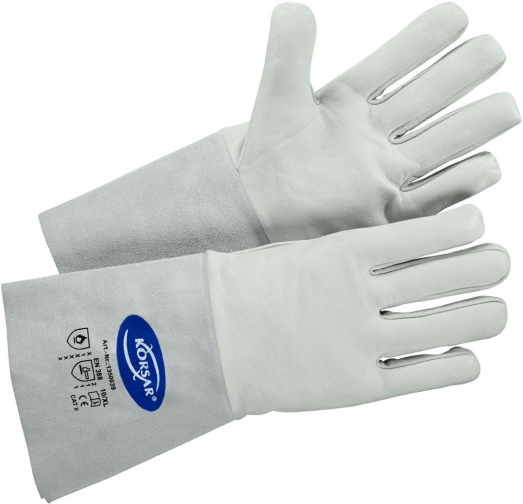 100_42631 Korsar Argon welding gloves made of sheep nappa leather