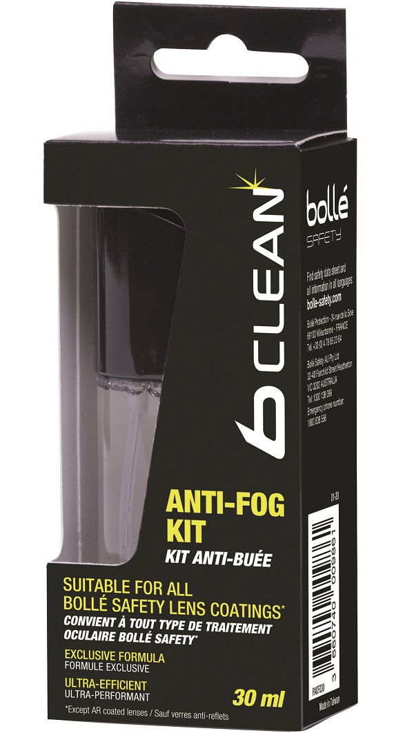 PACF030 Bollé 30 ml anti-fog kit B-CLEAN B200 PACF030