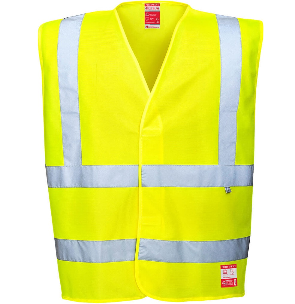 FR71YER Portwest Bizflame FR71 flame-retardant warning vest