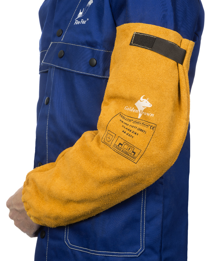 Weldas Golden Brown 44-2321XL Cowhide Split Leather Welding Sleeve
