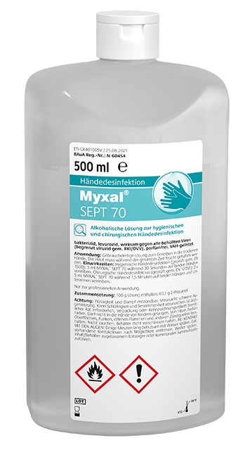 greven1104f1vF7Xb7TyO Greven Hand-Desinfektionsmittel Myxal Sept 70 500 ml Flasche