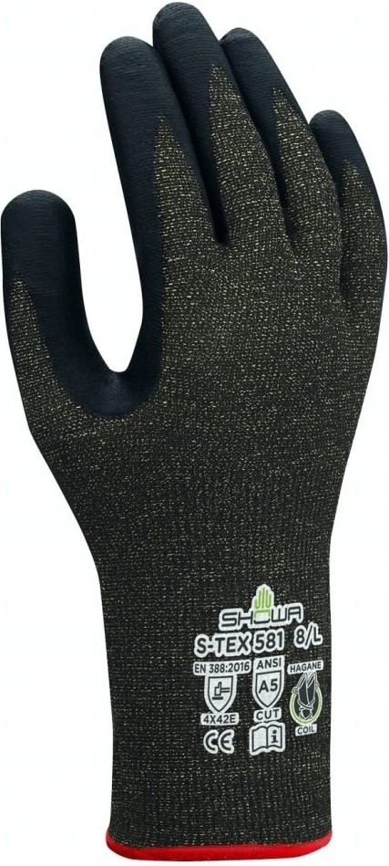 SHOWA S-TEX 581 Nitril-Schnittschutzhandschuhe Level E