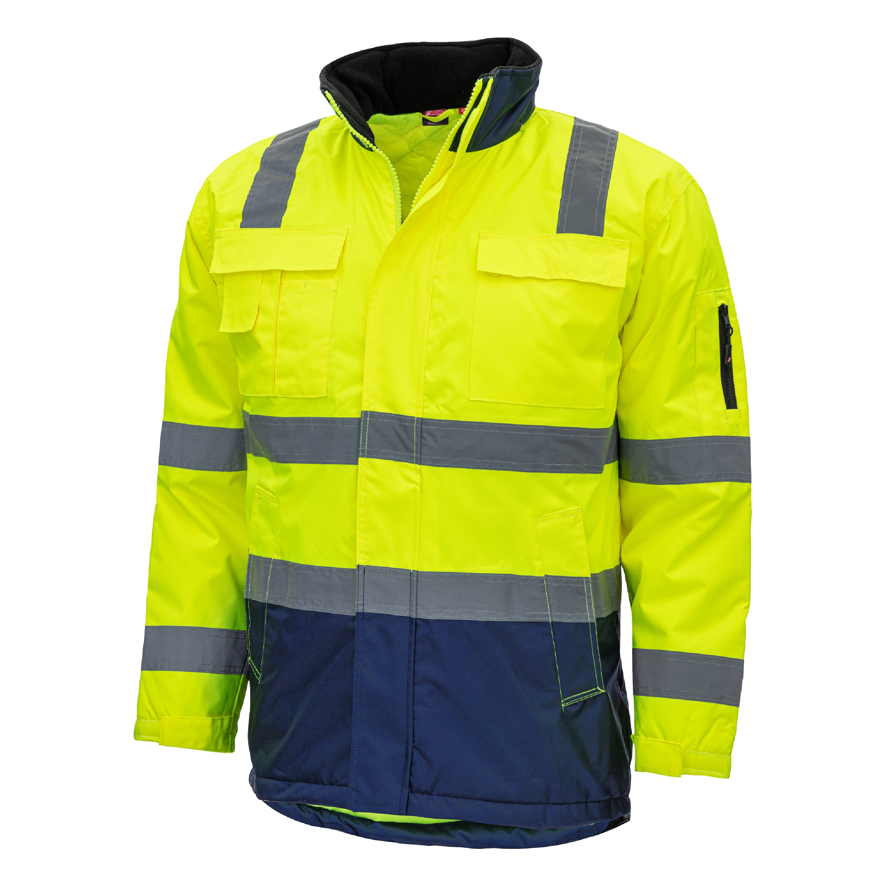 7145_4021_001 Nitras Motion Tex Viz 7145 Warnschutz-Parka leuchtgelb-blau