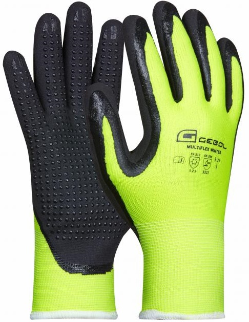 Gebol Multi Flex Winter Nitrilschaum-Schutzhandschuhe mit Nitril-Noppen