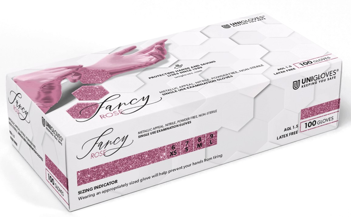 1Wsg8b2YOddvmu Unigloves Fancy Rose disposable nitrile gloves food safe