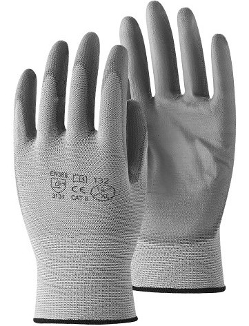 132_1Ua8cOND1P4sn4 Work Power Grey Star PU Protective Gloves