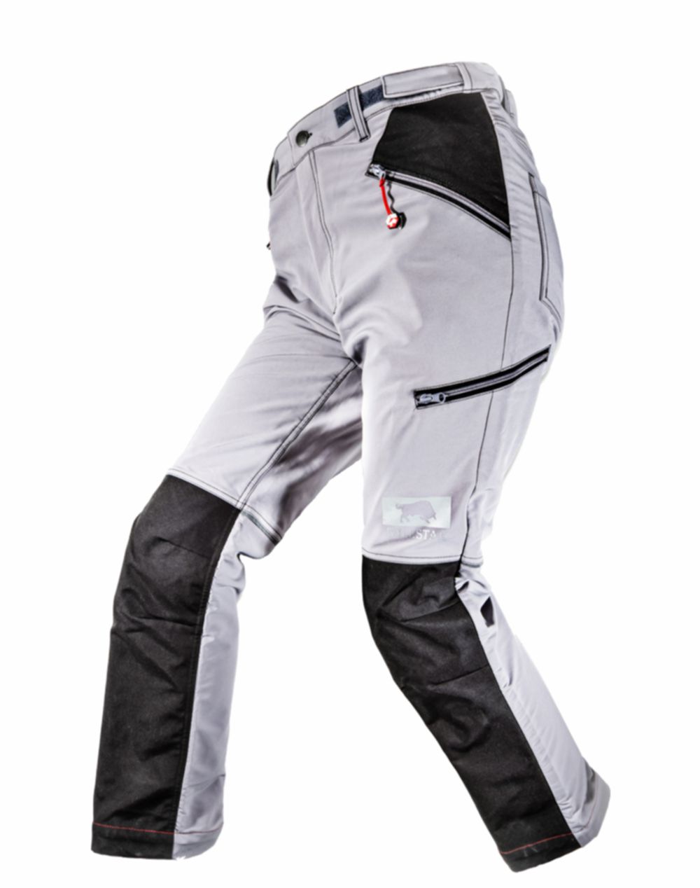1231-0-4040 Bullstar 1231 FLEX-ON stretch trousers platinum gray