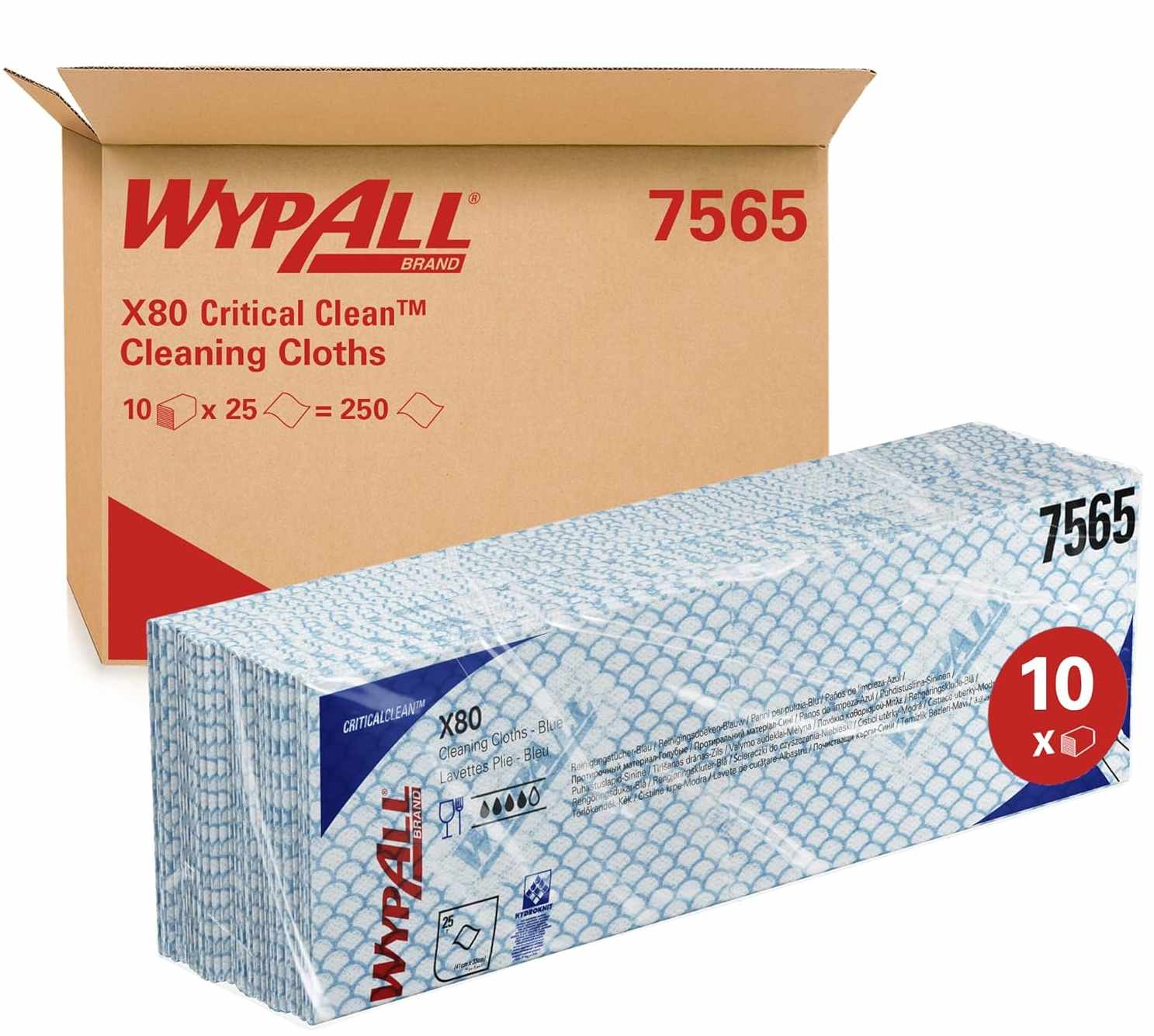 Kimberly Clark WypAll X80 Critical Clean Wischtücher 7565 blau