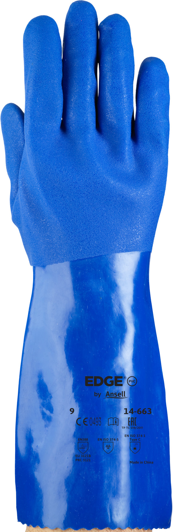 Ansell Edge 14-663 PVC-Chemikalien-Schutzhandschuhe