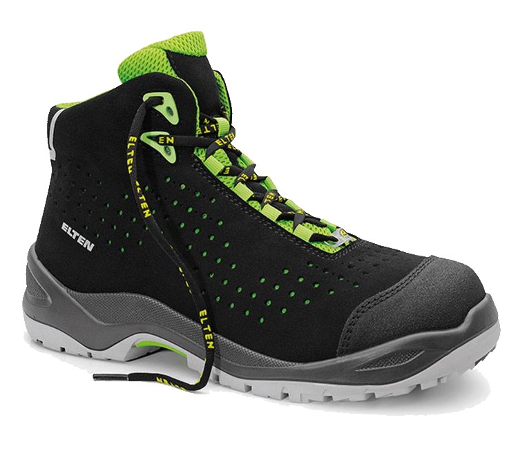 Elten Impulse green Mid 762551 Schnürstiefel ESD S1P schwarz/grün