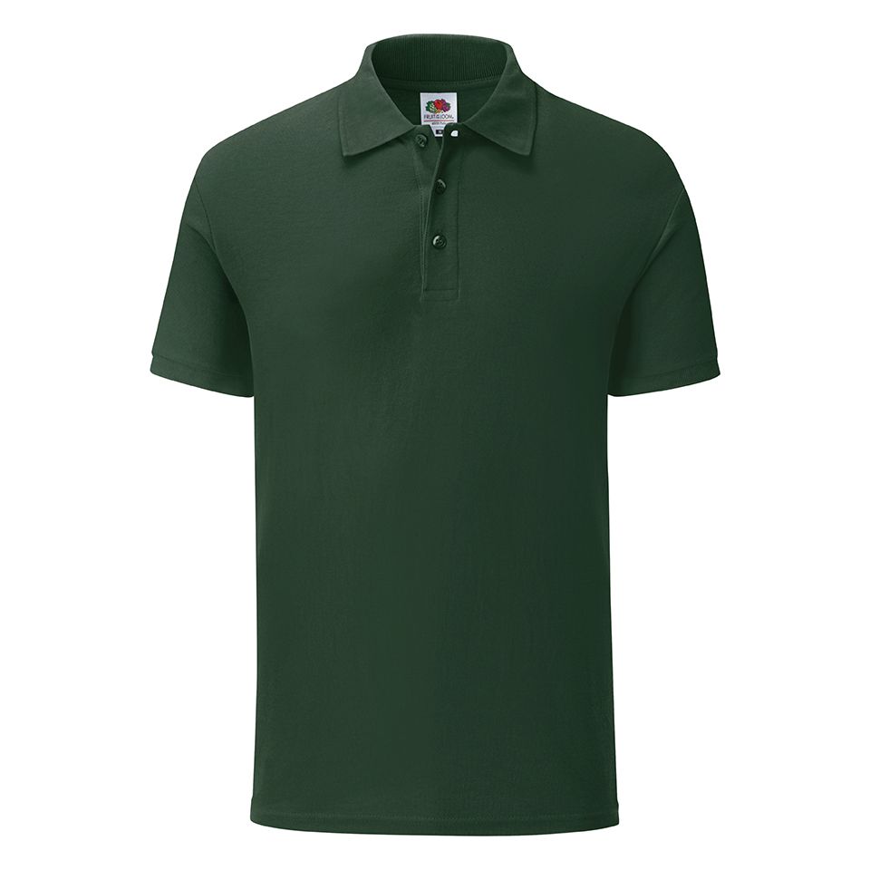 63-042-38_Bottle_Green_front_RGB_Lores Fruit of The Loom 65/35 Tailored Fit Polo in 13 colours