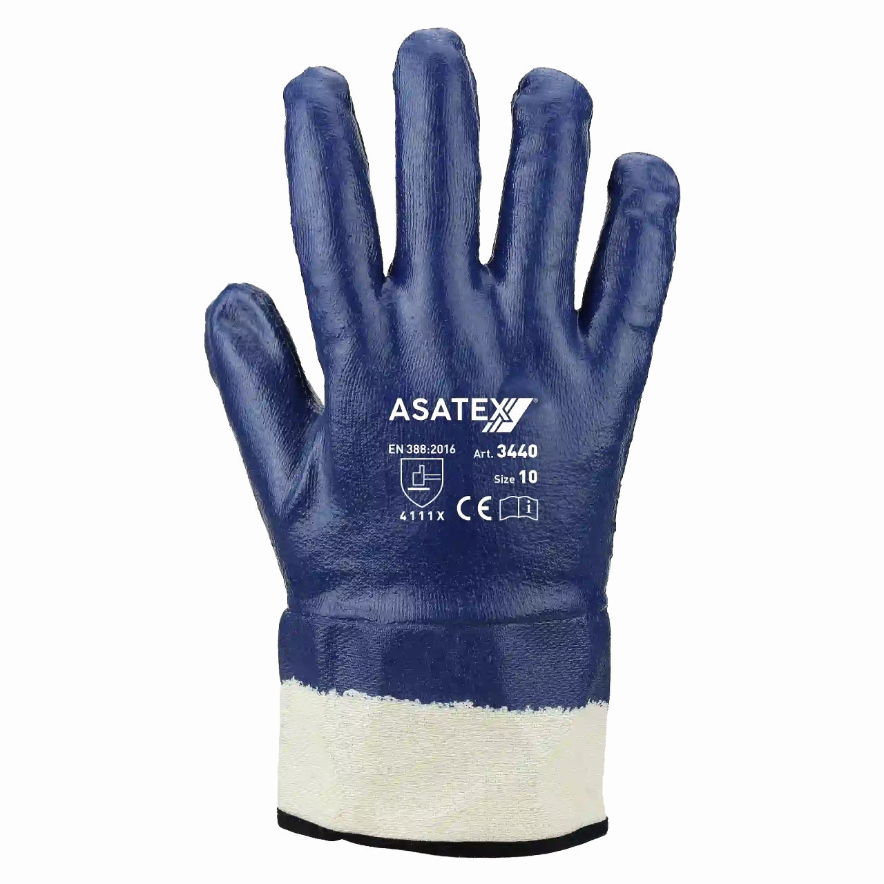 Asatex 3440 Nitril-Schutzhandschuhe vollbeschichtet