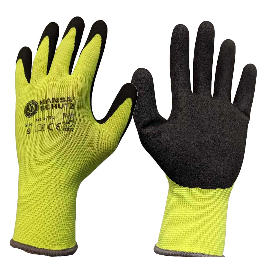 HansaTec 8731 Latex foam gloves semi-coated