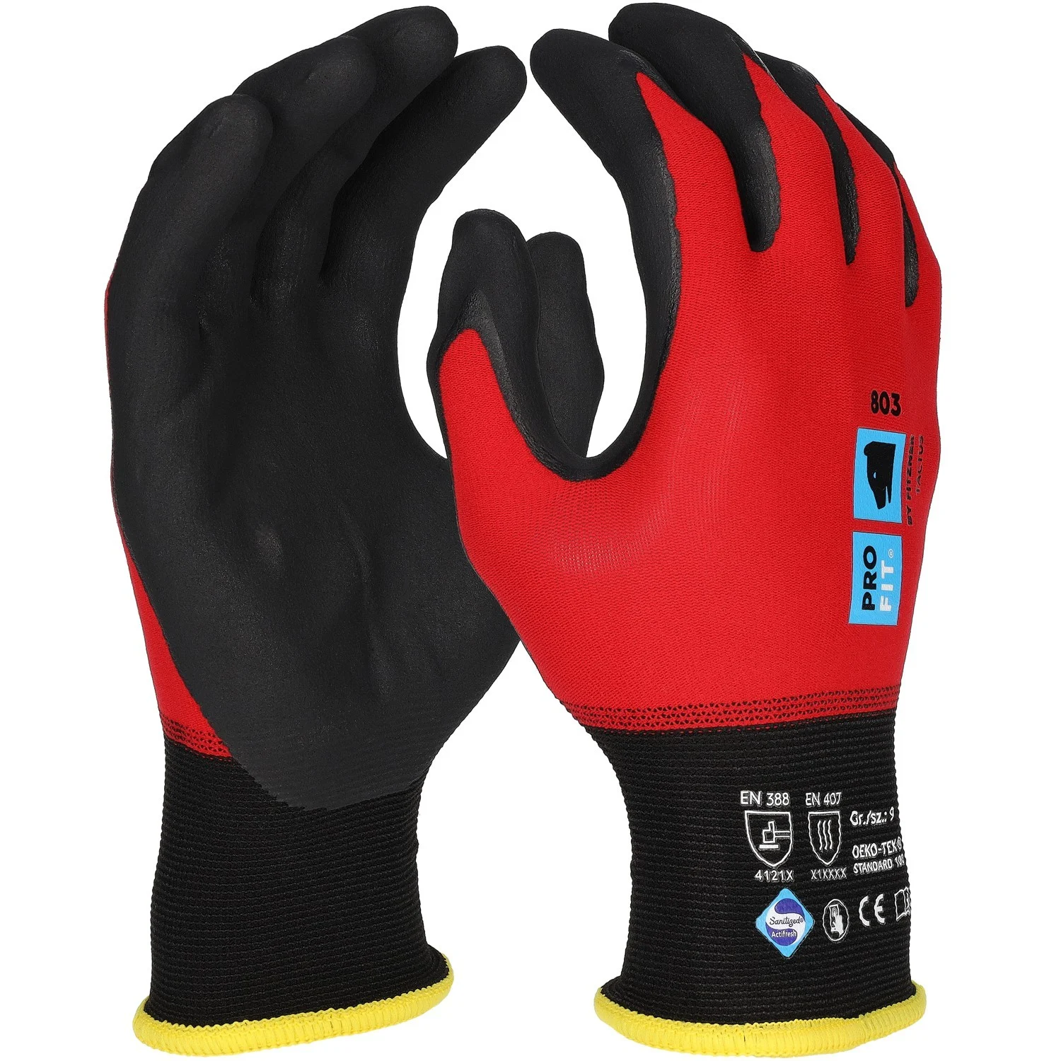 Pro-Fit 803 Tactus Nitril Schutzhandschuhe teilbeschichtet