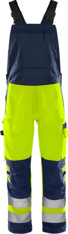 Fristads 131985 Green high-visibility dungarees Kl. 2 1030 GPLU 