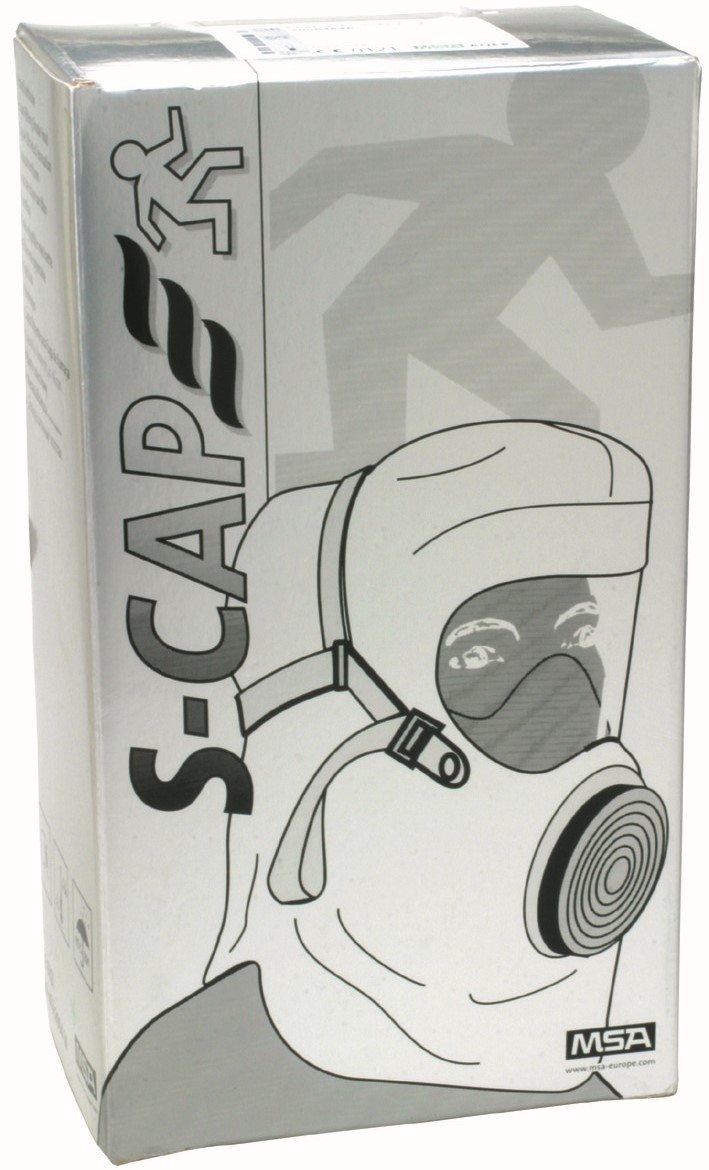 MSA Auer Brandfluchthaube S-CAP in Feuerwehrverpackung (3 Stück) 10064646