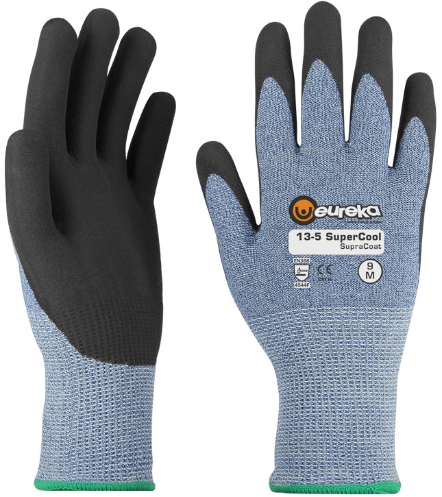 13-5ssc-1 eureka 13-5 Supercool SupraCoat cut-resistant gloves with PU nitrile coating