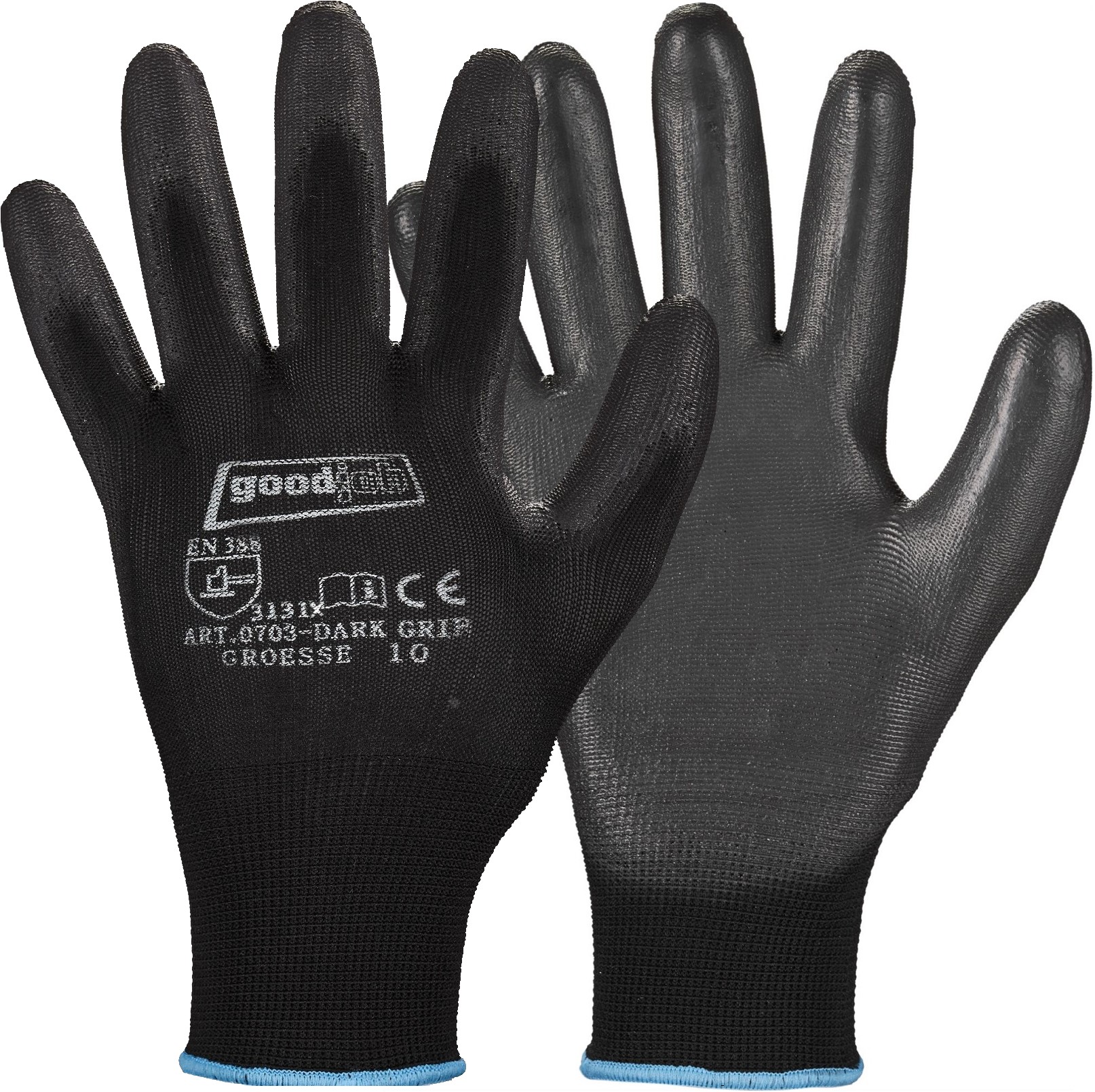 Dark_Grip_0703 goodjob 0703 Dark Grip PU protective gloves