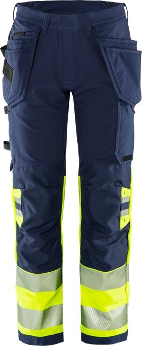 fr16j6P9SpjShe9F Fristads 134187 High Vis Green Handwerker Warnschutz-Stretchhose 2643 GSTP