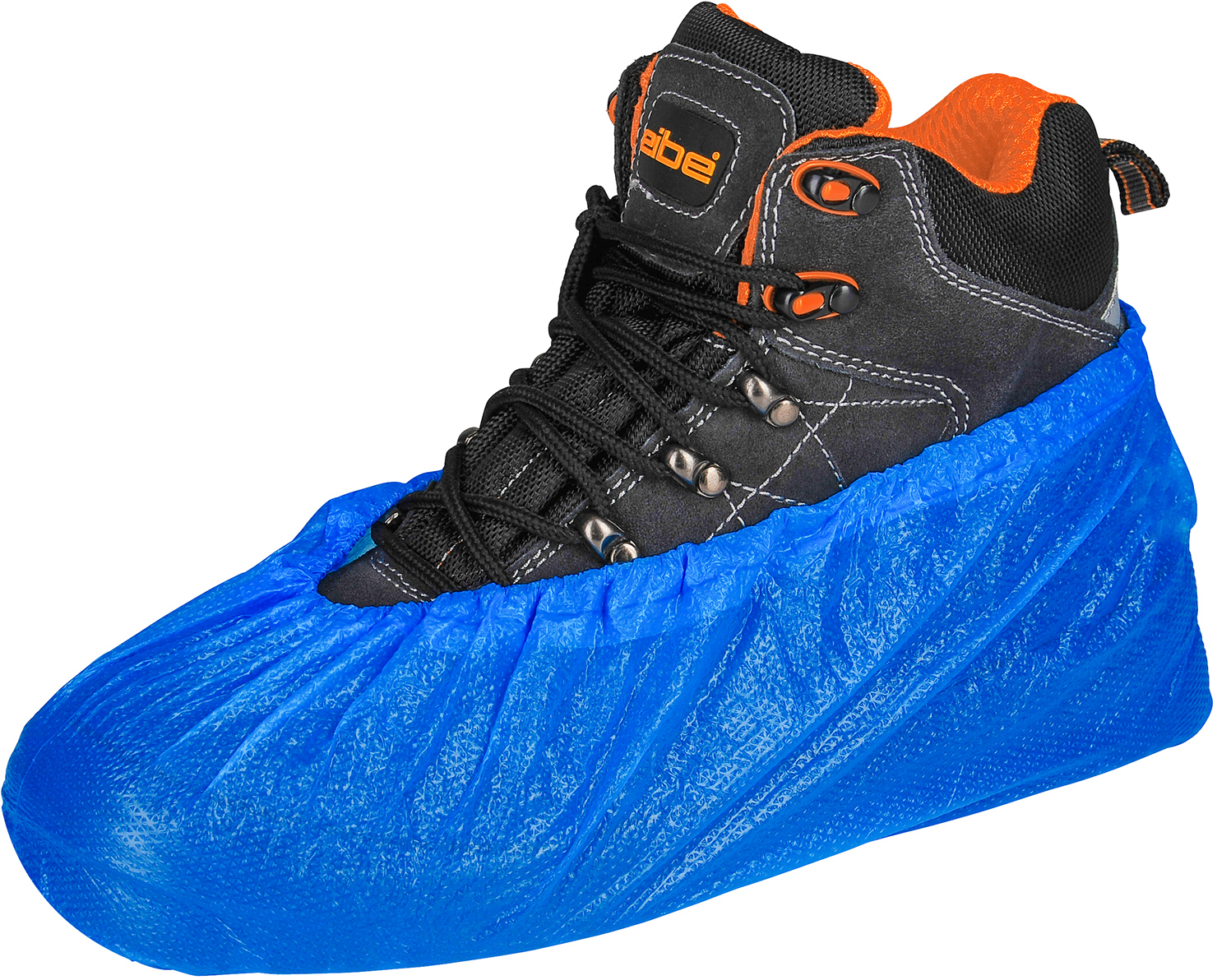 cpe-sfb_1 Asatex Überziehschuhe blau geprägt 40 µ niedrige Ausführung 2000 Stück.