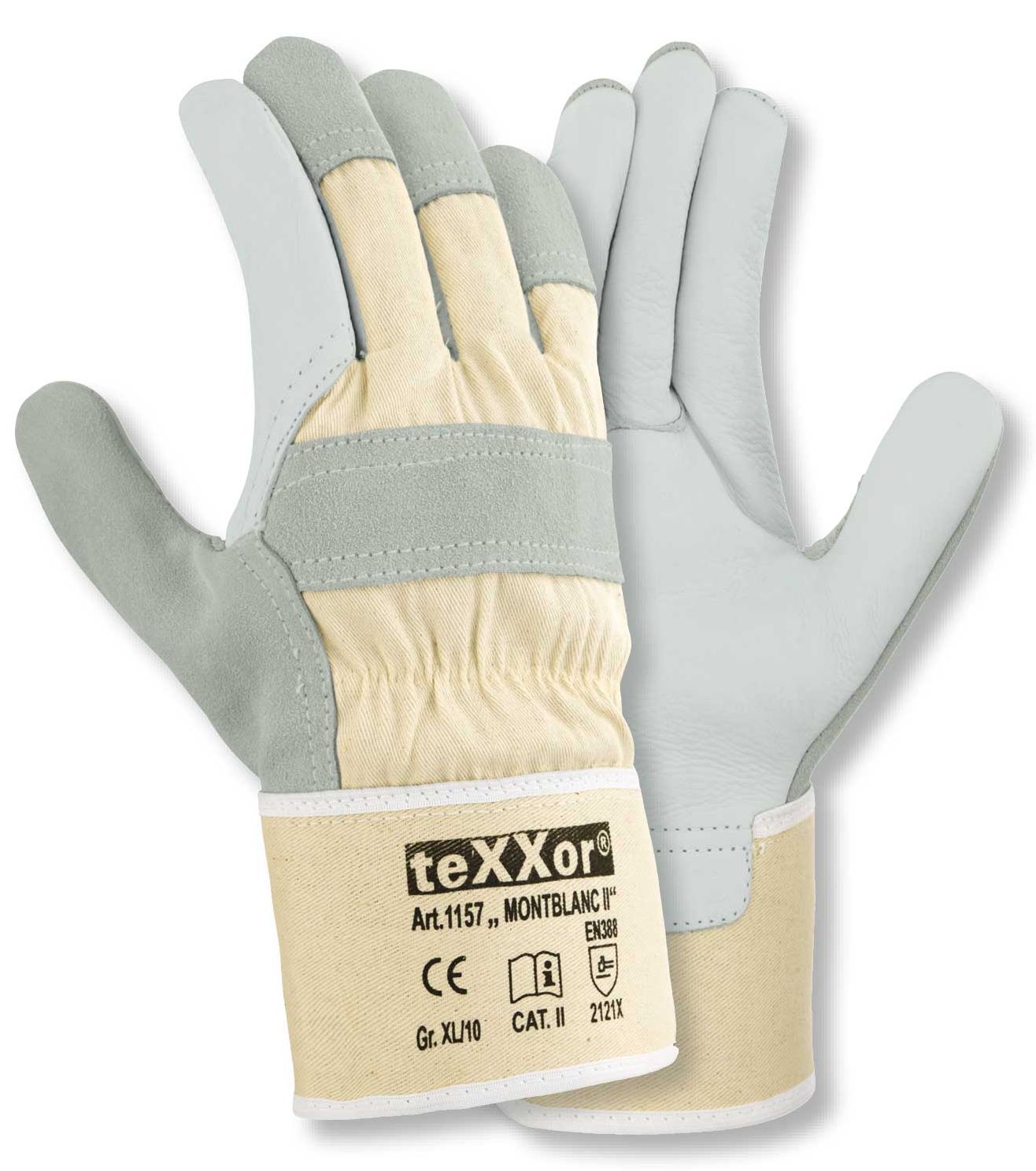 texxor 1157 Cow full leather gloves MONTBLANC-II