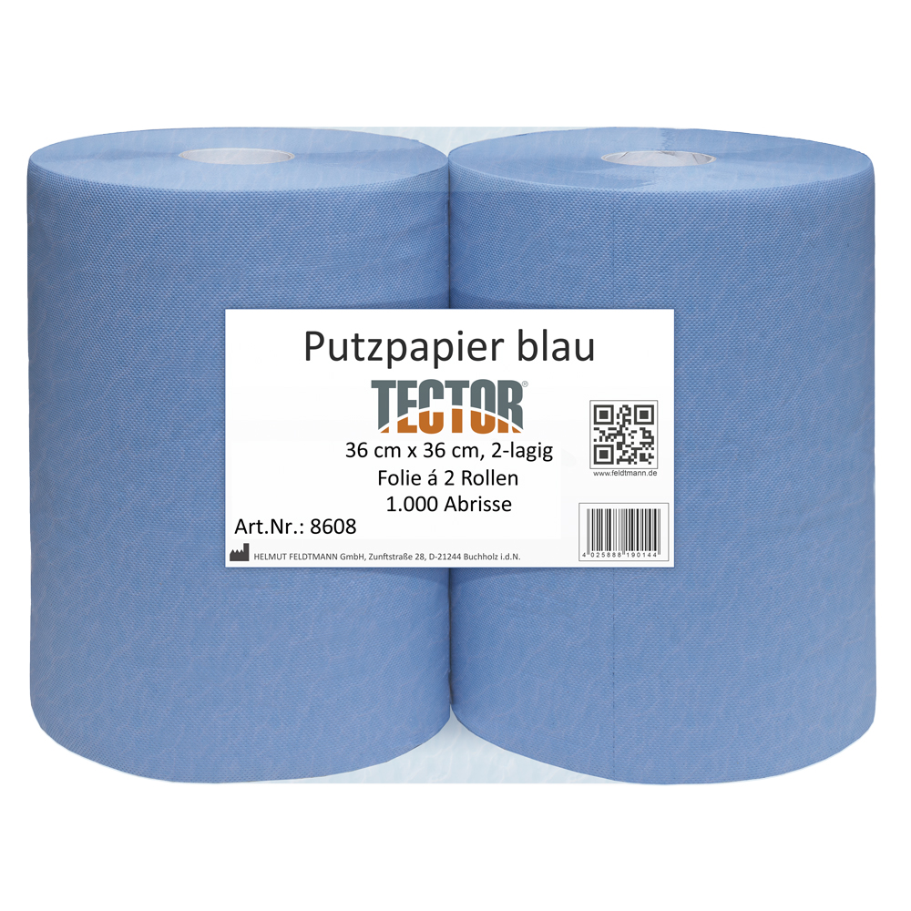 Tector 8608 Putzpapier 2-lagig ca. 36 x 36 cm 1000 Blatt