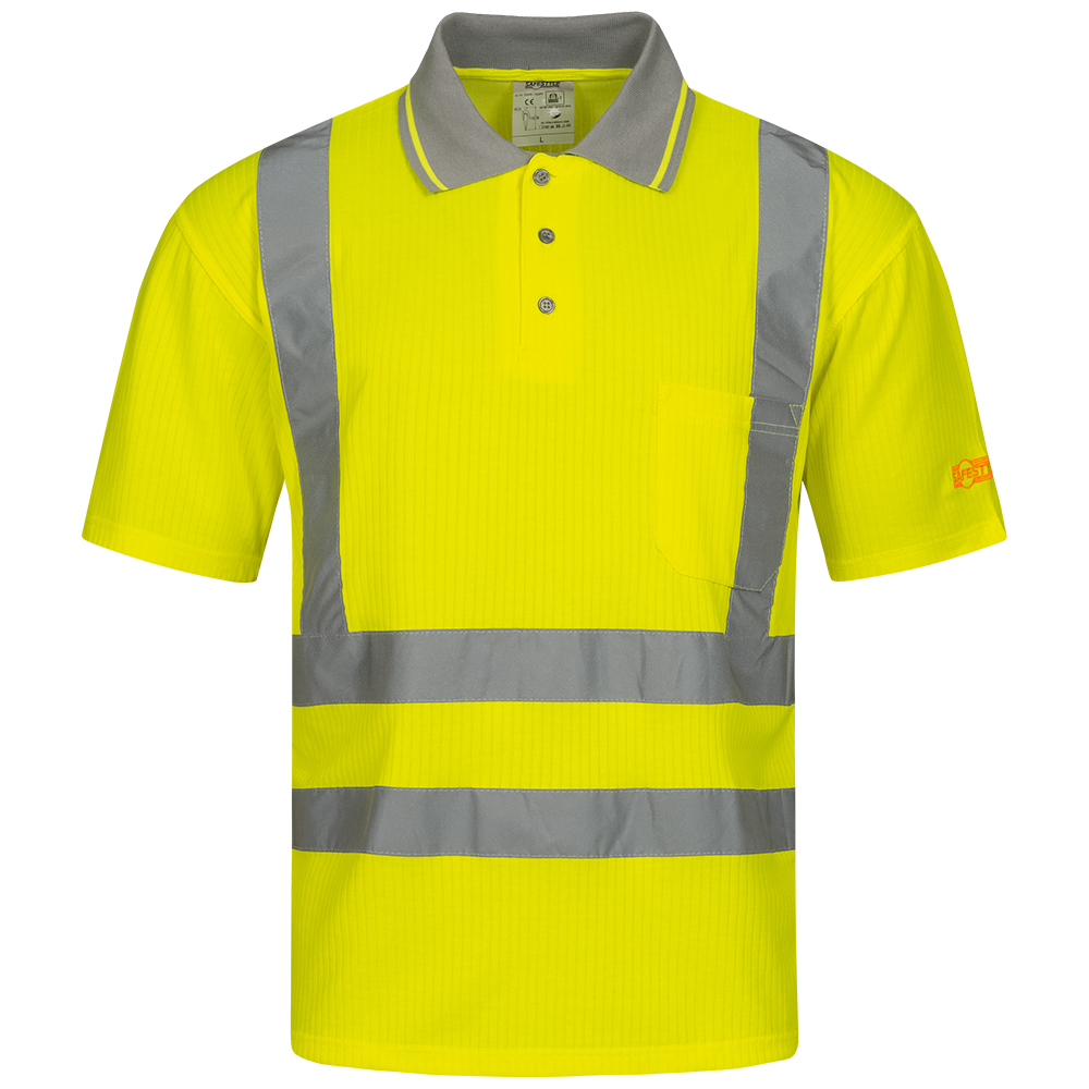 Safestyle 22699 DIEGO warning polo shirt bright yellow
