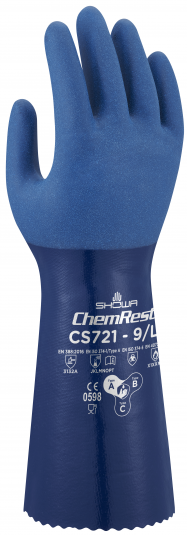 Showa CS721 Nitrile Chemical Protective Gloves
