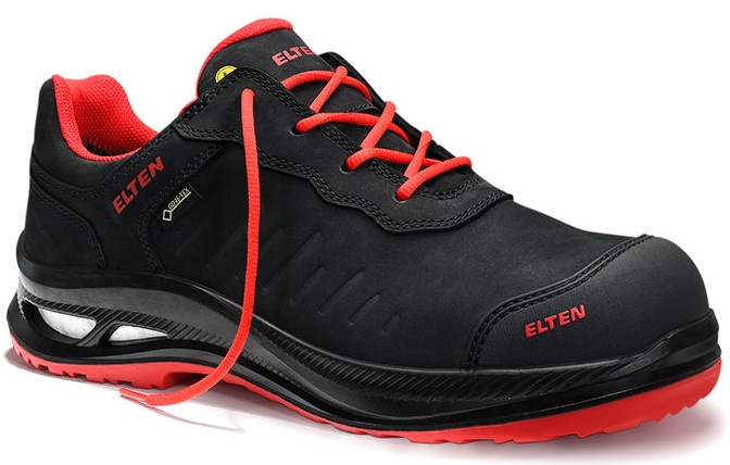 Elten Stewart 728671 Sicherheitshalbschuhe XXG Pro GTX Low ESD HI CI black-red