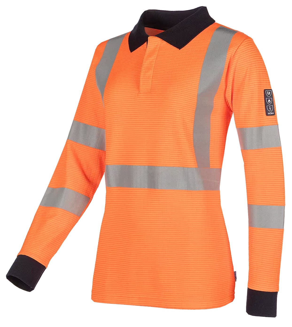 Sioen Amelia 806AA21P0 Damen Warnschutz-Poloshirt langarmig mit Störlichtbogenschutz