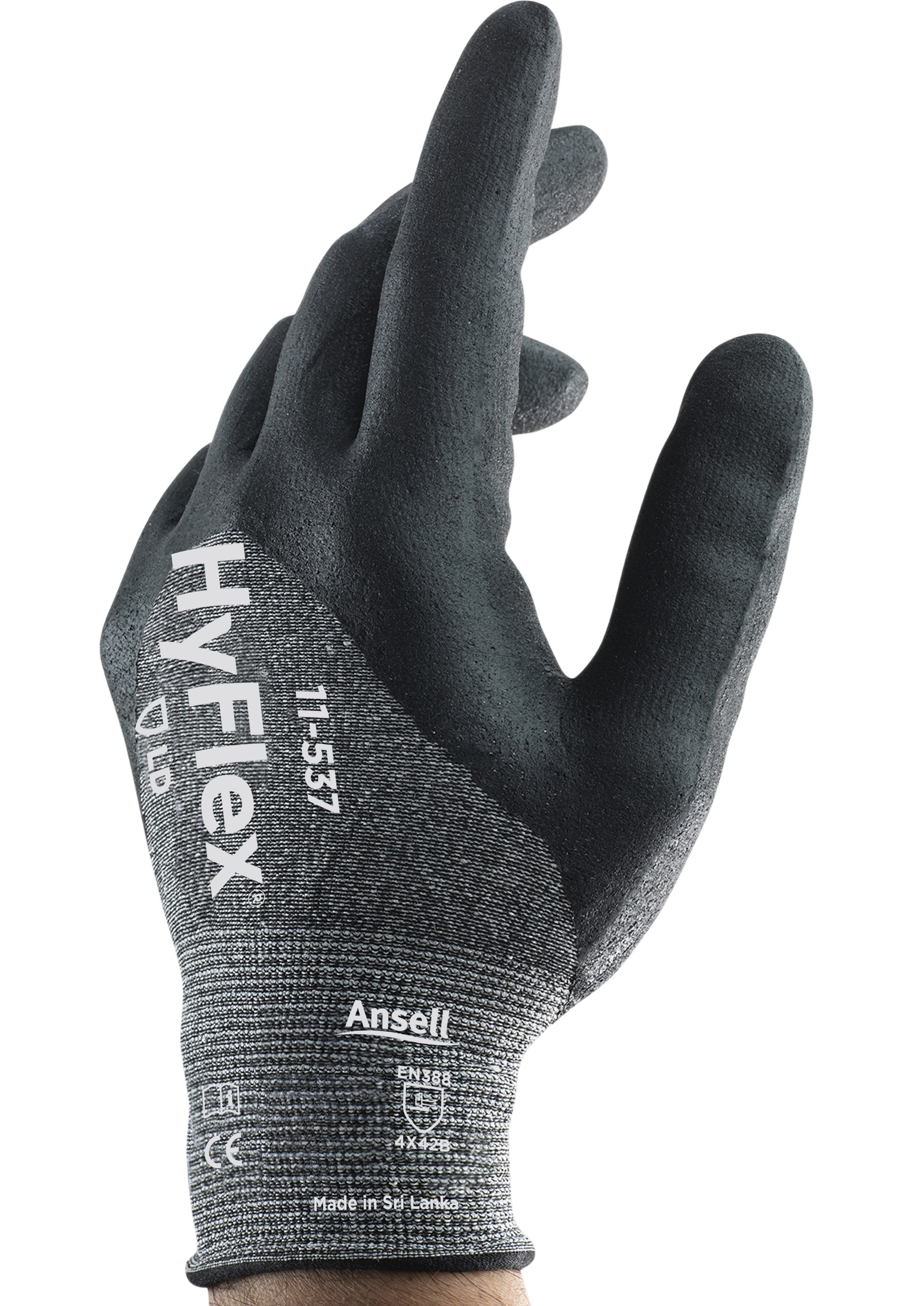 Ansell HyFlex 11-537 Nitril-Schnittschutzhandschuhe Level B