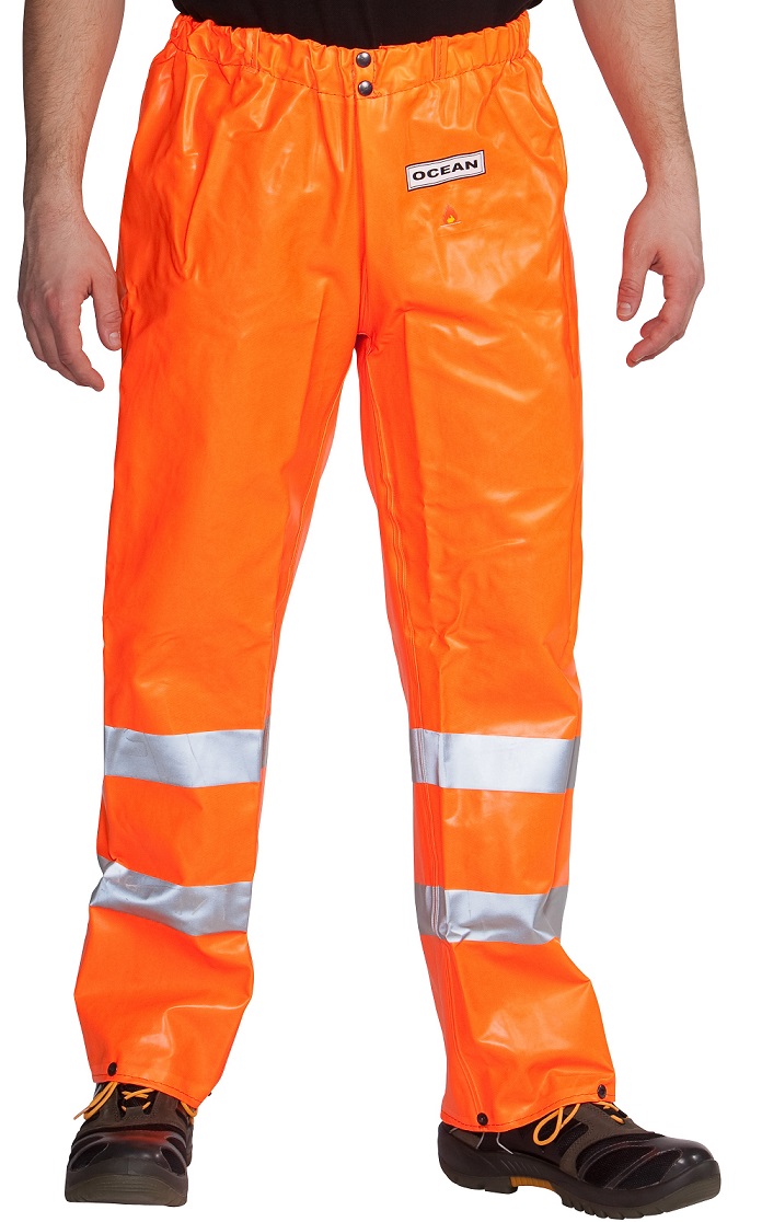 301296-1 Ocean 010045 Offshore Pro High-Vis Warnschutz-Regenhose