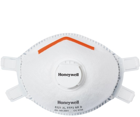 Honeywell molded mask series 5000-5321 with valve M/L