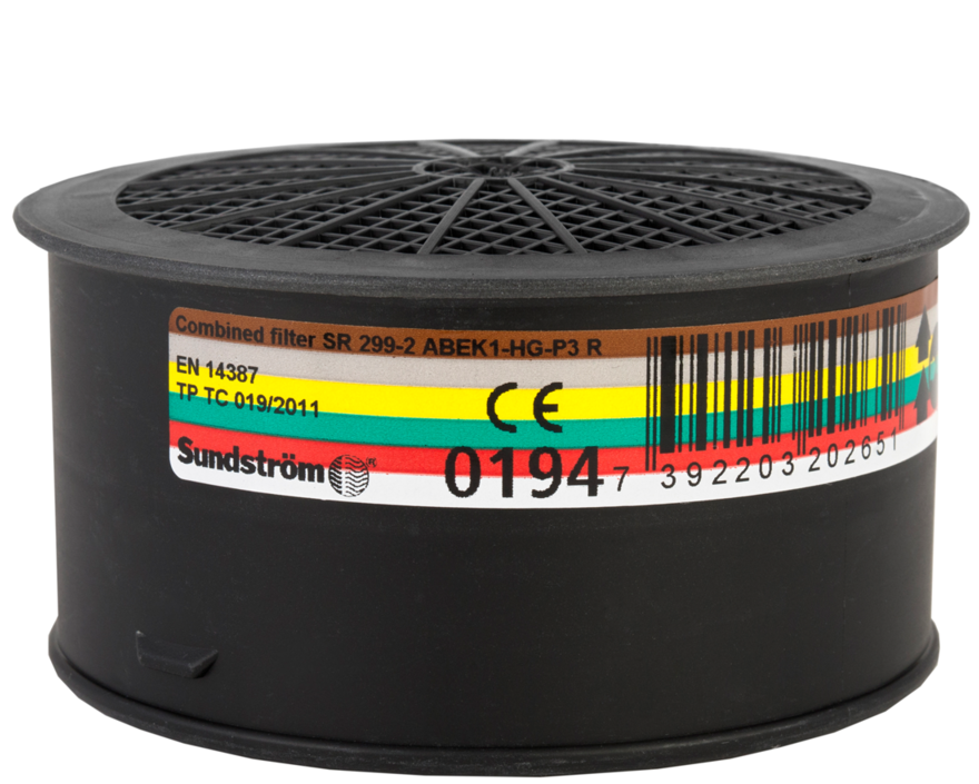 H02-6512_001 Sundström H02-6512 Combination filter SR 299-2 ABEK1-HG-P3 R
