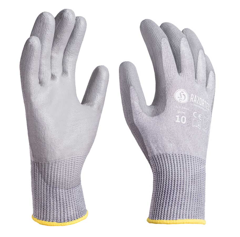 HansaTec 9711 HPPE Cut PU Glove cut protection level E