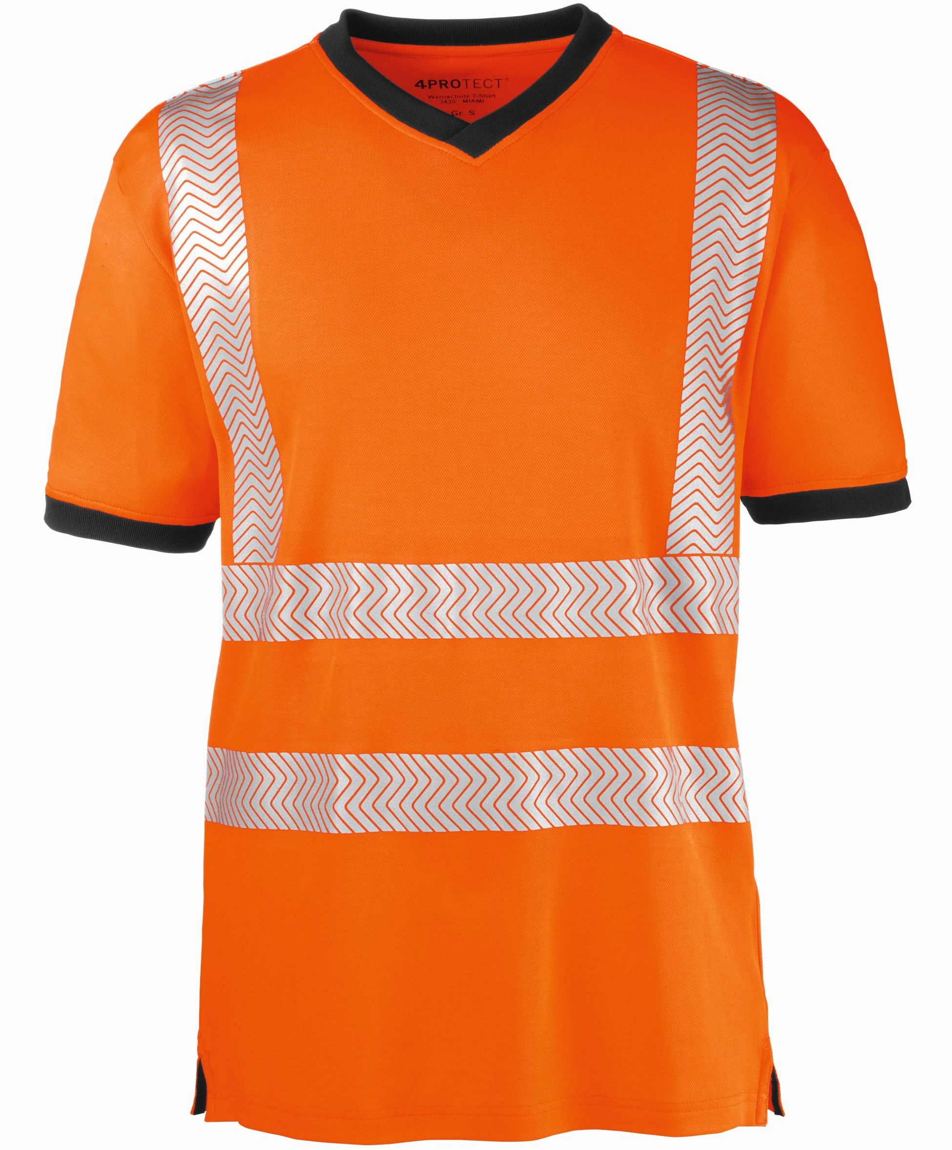 3430_s97DpXUMnQ5YqU 4 Protect 3430 MIAMI Warnschutz T-Shirt leuchtorange-grau