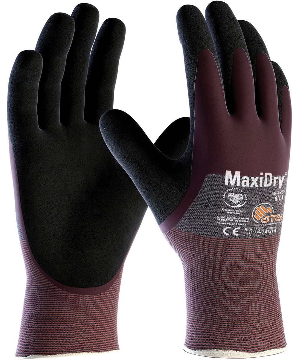 ATG 56-425 MaxiDry Strickhandschuhe 3/4 beschichtet silikonfrei