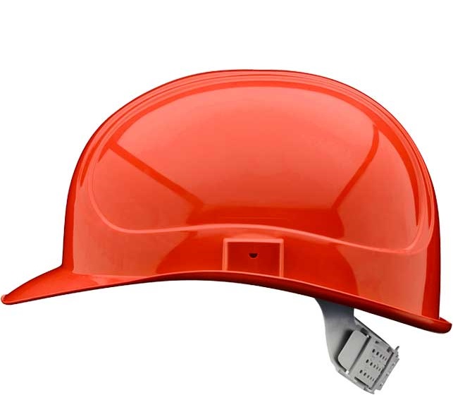 elektrikerhelmrot-3 VOSS 6-point electrician helmet with 6-point harness webbing interior