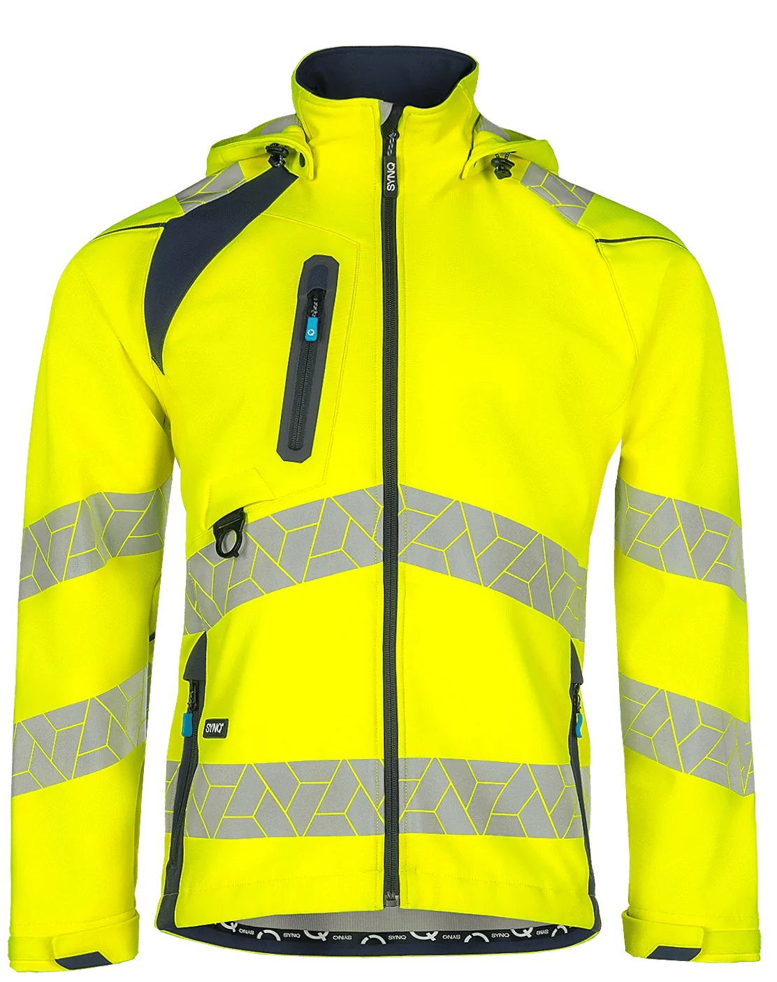 SYNQ® Deteqtor 601WA2TUS Warnschutz-Softshelljacke Stretch
