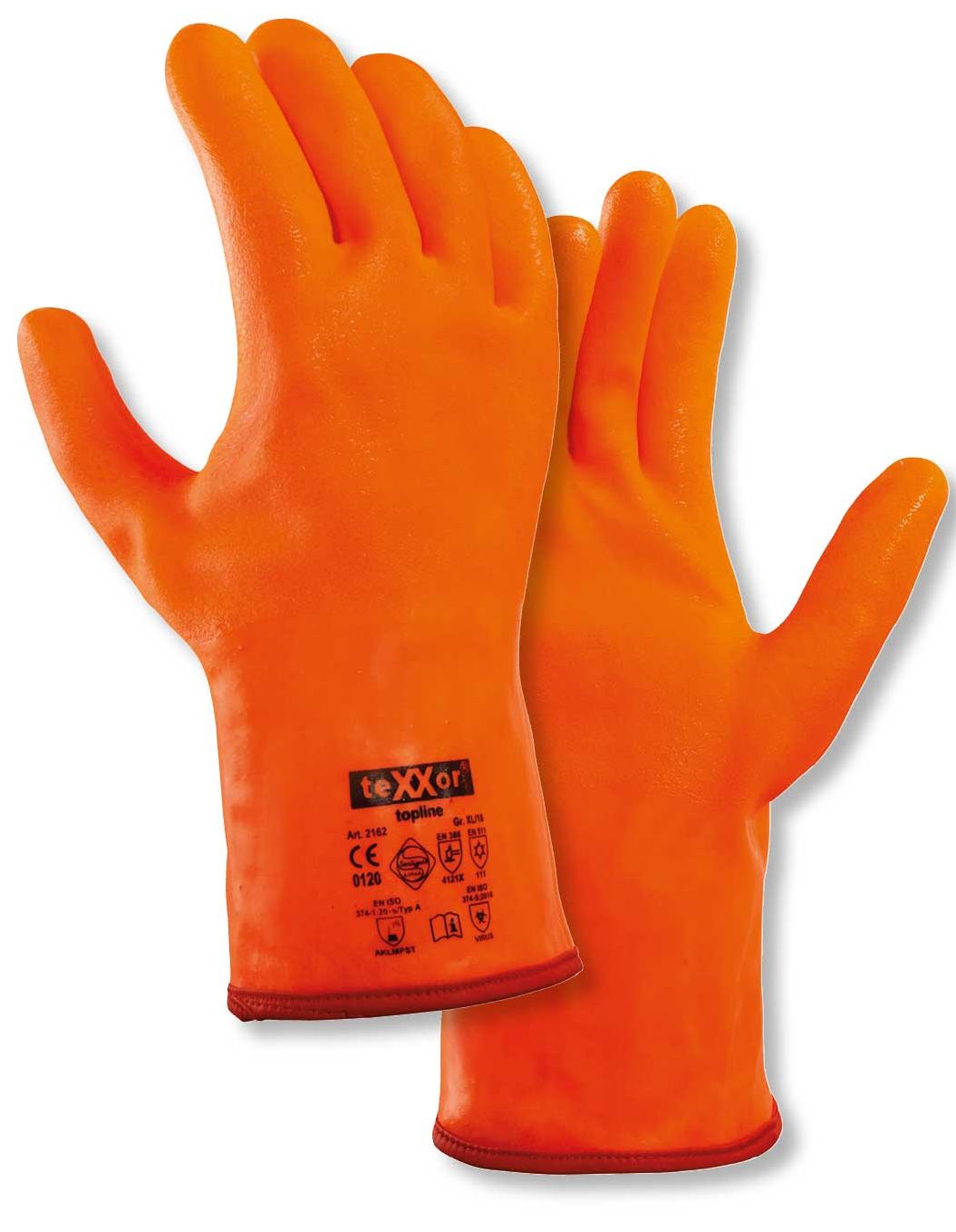 2162_VR_300dpi_rgb texxor 2162 PVC chemical protective gloves topline