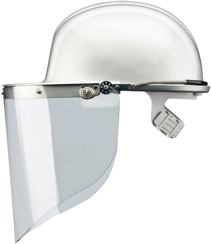 VOSS face shield (PC) crystal clear 500 x 250 mm curved shape