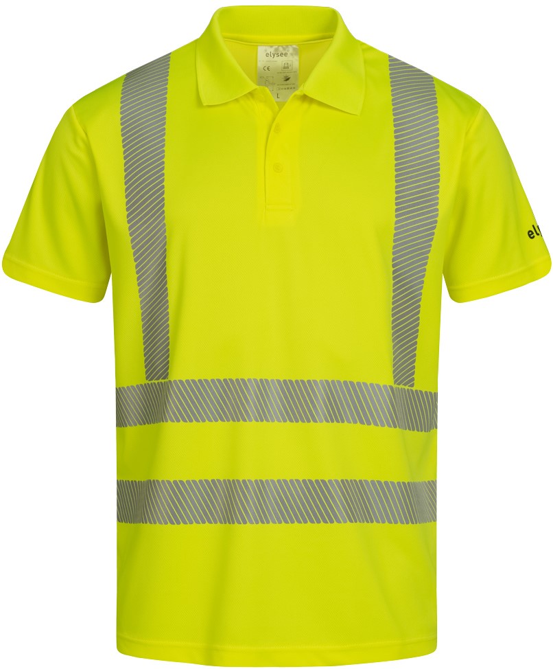 elysee 23493 LEENS UV- und Warnschutz Polo-Shirt Gelb