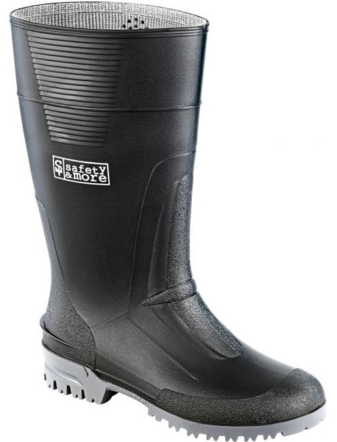 Bullstar Power PVC-Stiefel schwarz-grau